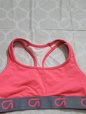 GAP Coral and Gray Athletic Sports Bra